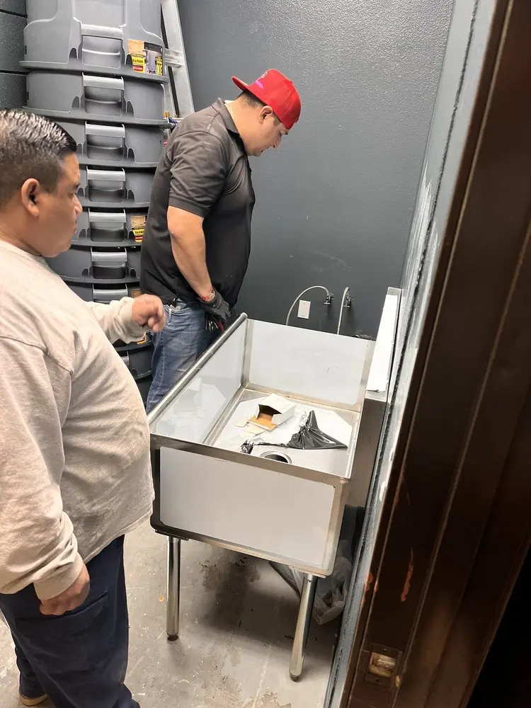 Commercial plumbing and sink installation in Heber
