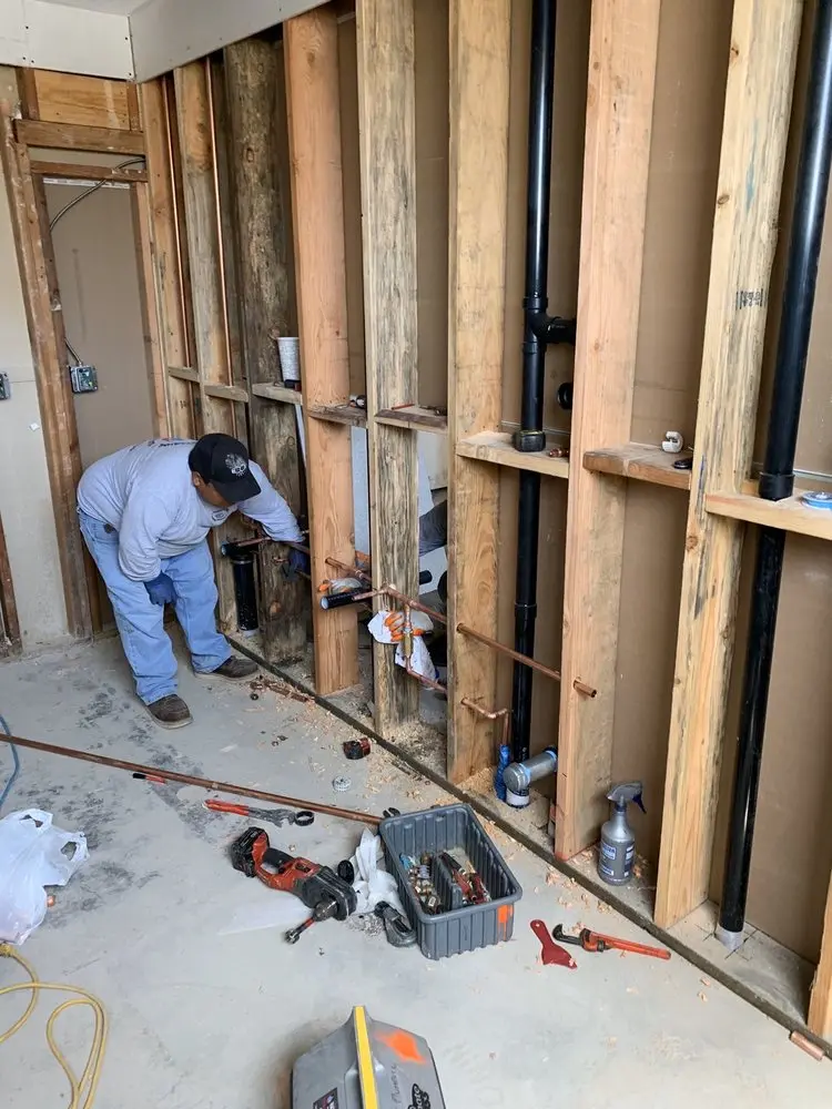 Commercial rough-in plumbing for Water Heater Replacement in Heber
